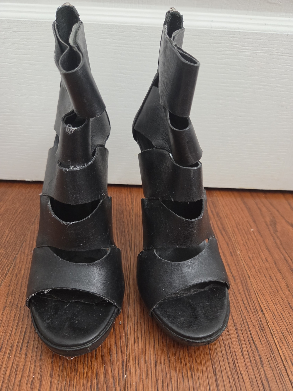 Aldo Black Cutout Ankle Booties